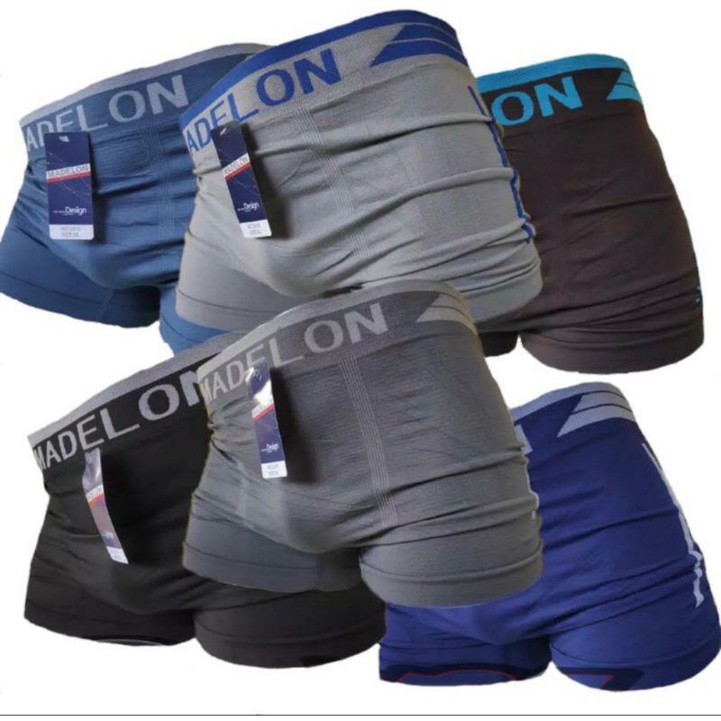 MADELON - Celana Dalam Boxer Pria Madelon Bahan Katun Rajut -  Nanomen