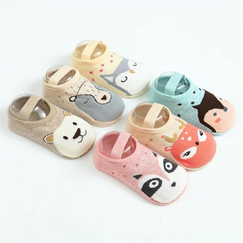 Kaos Kaki Bayi Motif Animal Anti Slip