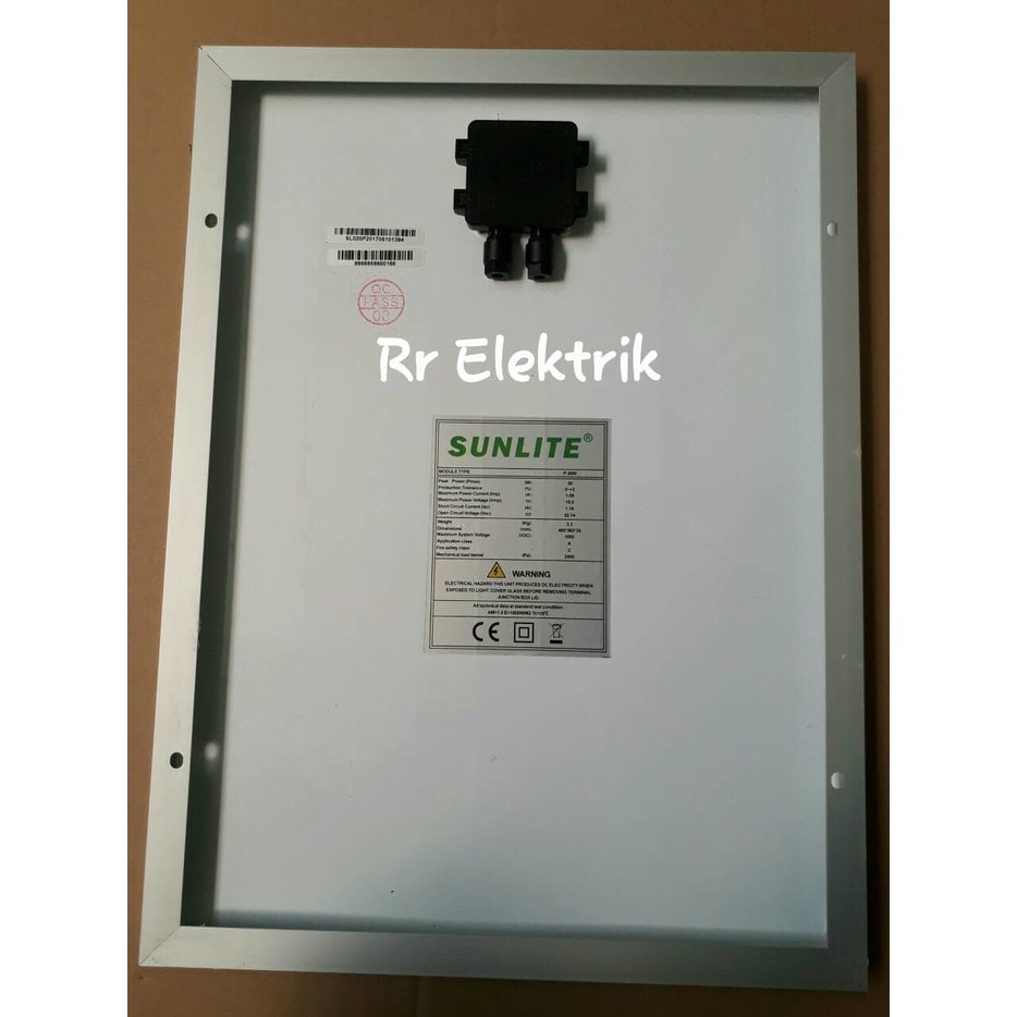 Promo Solar Panel / Panel Surya / Solar Cell Sunlite 20wp Poly 12v
