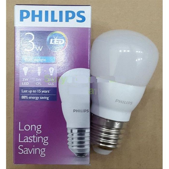 Lampu Bohlam LED Philips 3W 4W 6W 8W 10W 12W 19W  Bulb