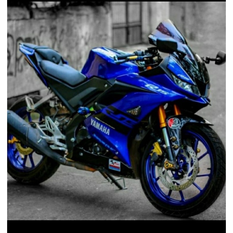 winglet R15V3 hitam doff merah biru kuning putih