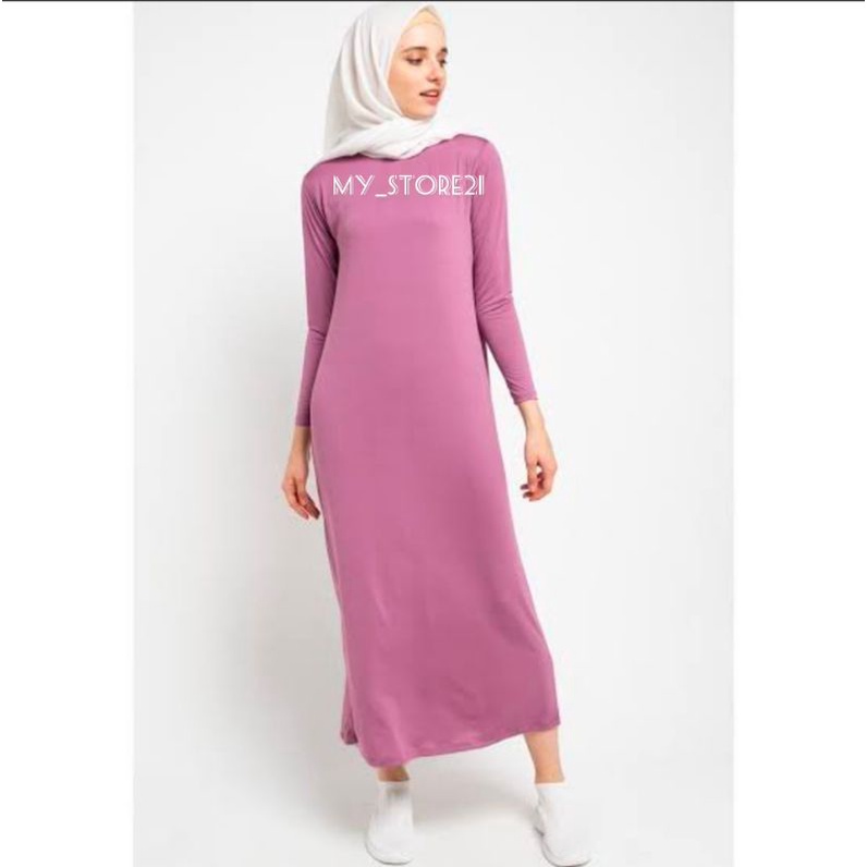 Manset Gamis Muslim | Manset Gamis Rayon Premium | Manset Gamis Polos Wanita