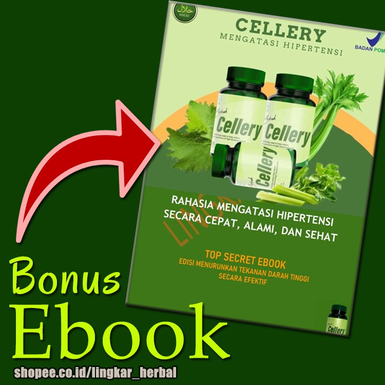 Ecellery Obat Darah Tinggi Hipertensi Ekstrak Cellery Kapsul Herbal Ampuh Terdaftar di BPOM