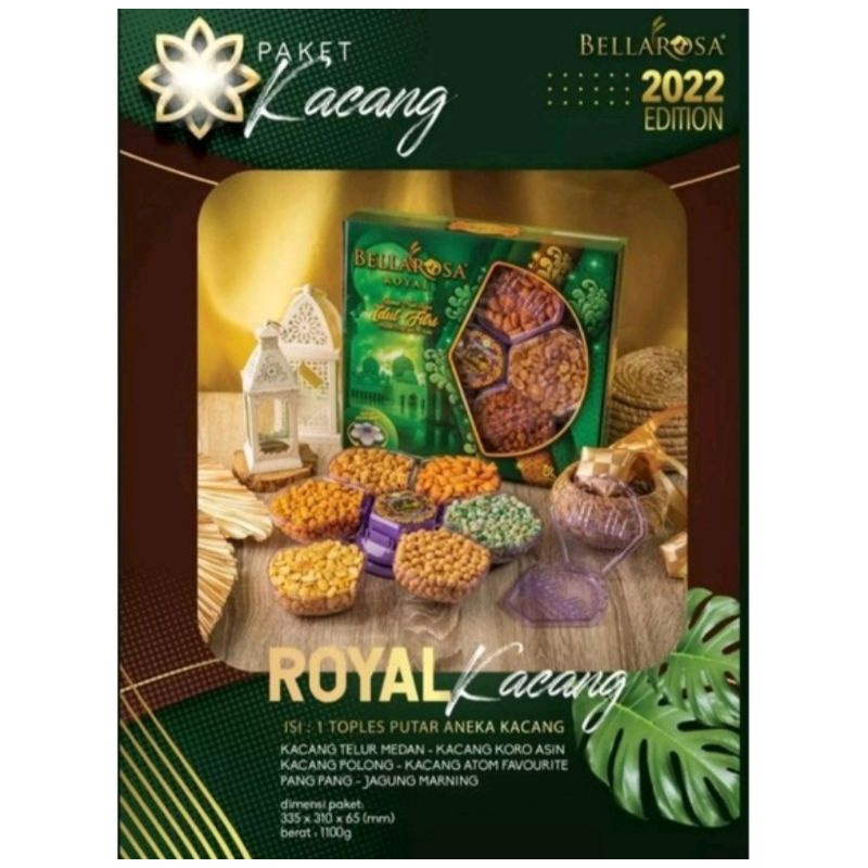 

paket bellarosa royal kacang & snack coklat