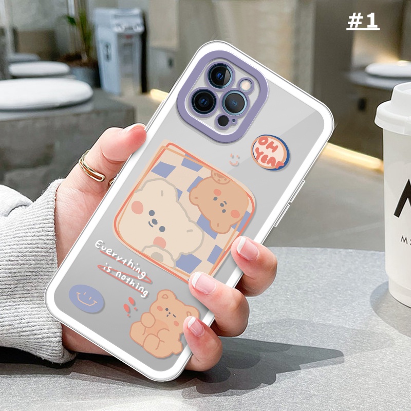 Casing TPU OPPO A16 A16K A15 A96 A55 A95 A74 A54 A12 A7 A3S A5S A52 A92 A53 A94 A31 A5 F9 A1K A37 F11 Reno 7z 6f Motif Beruang