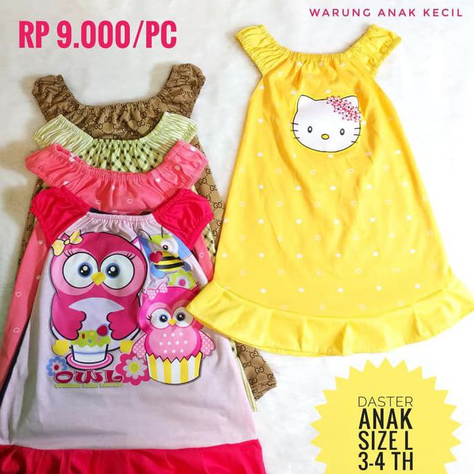 Grosir Daster Anak | Daster Anak size L | Dress Anak