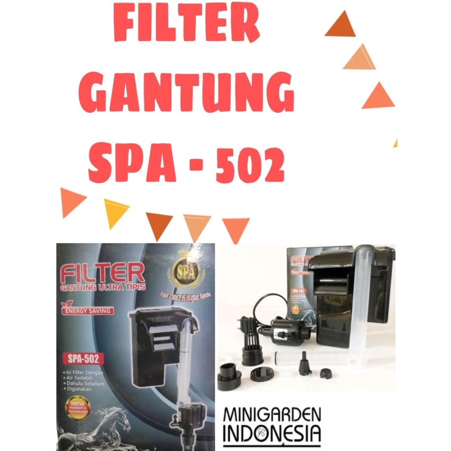 SPA-502 FILTER GANTUNG ULTRA TIPIS HANGING FILTER AQUARIUM HIDROPONIK