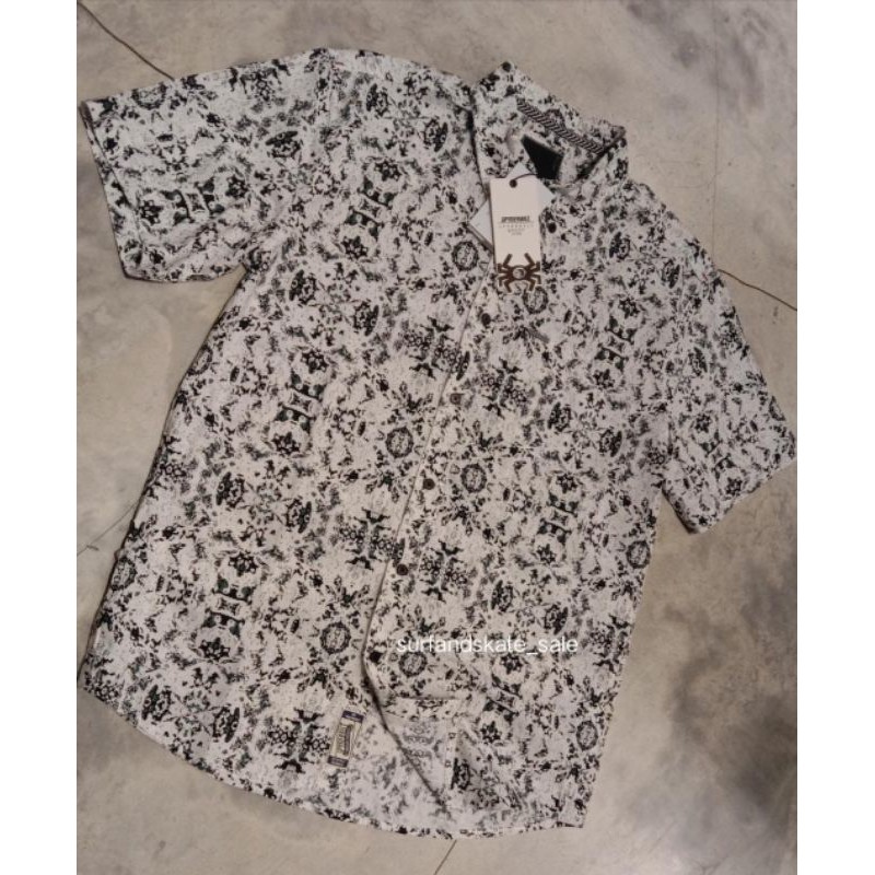 Kemeja Spyderbilt Motif Lengan Pendek Pria