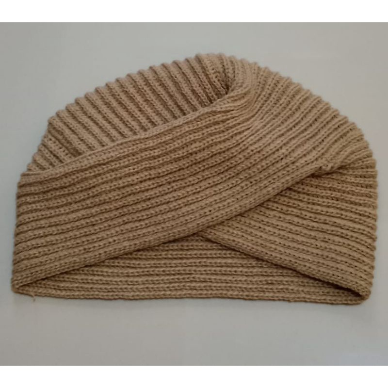 kupluk nenek/ibu"/remaja rajut turban instan