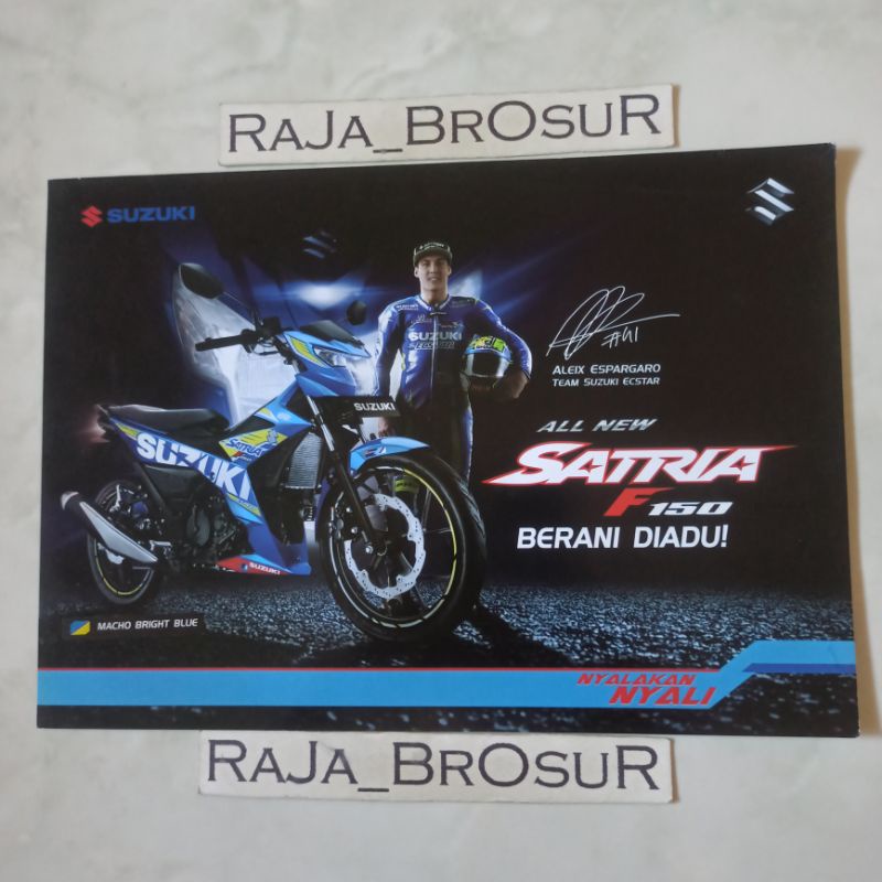 Poster brosur katalog flyer Suzuki All New Satria F150/Satria FU Suzuki Ecstar Aleix Espargaro 2016