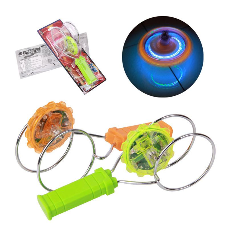 Mary LED Kinetik Tangan Spinner Sensory Rotary Fidget Gyro Anti-Kecemasan Balita Hadiah