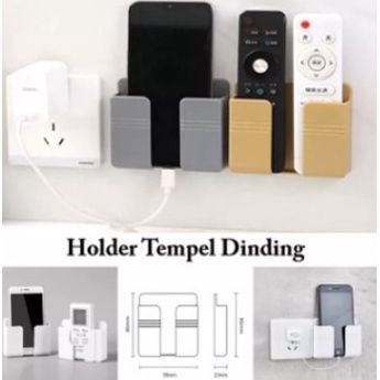 Holder Tempel Dinding Tempat Holder Remote Tempel di Dinding