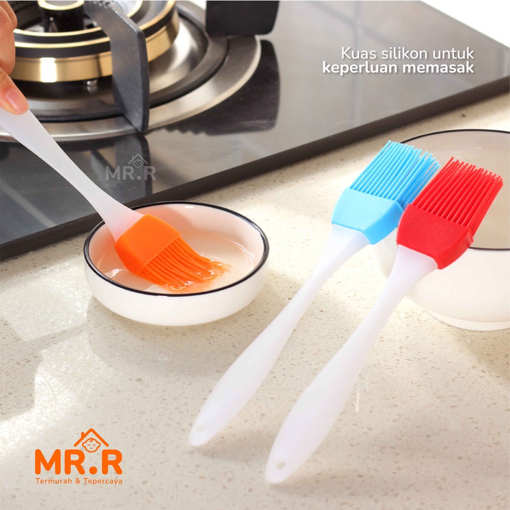 Kuas Silikon Kuas Kue Koas Silikon Kuas Mentega Kuas Silicon Kuas Masak Silicone Brush Perlengkapan Dapur