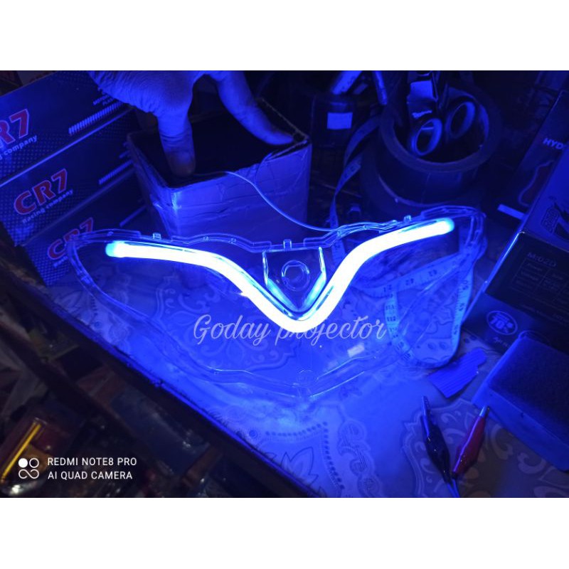 kaca lampu jupiter z terpasang drl alis led