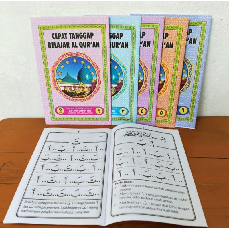 Cepat Tanggap Belajar Al-Quran Metode An-Nahdliyah Jilid 1-6