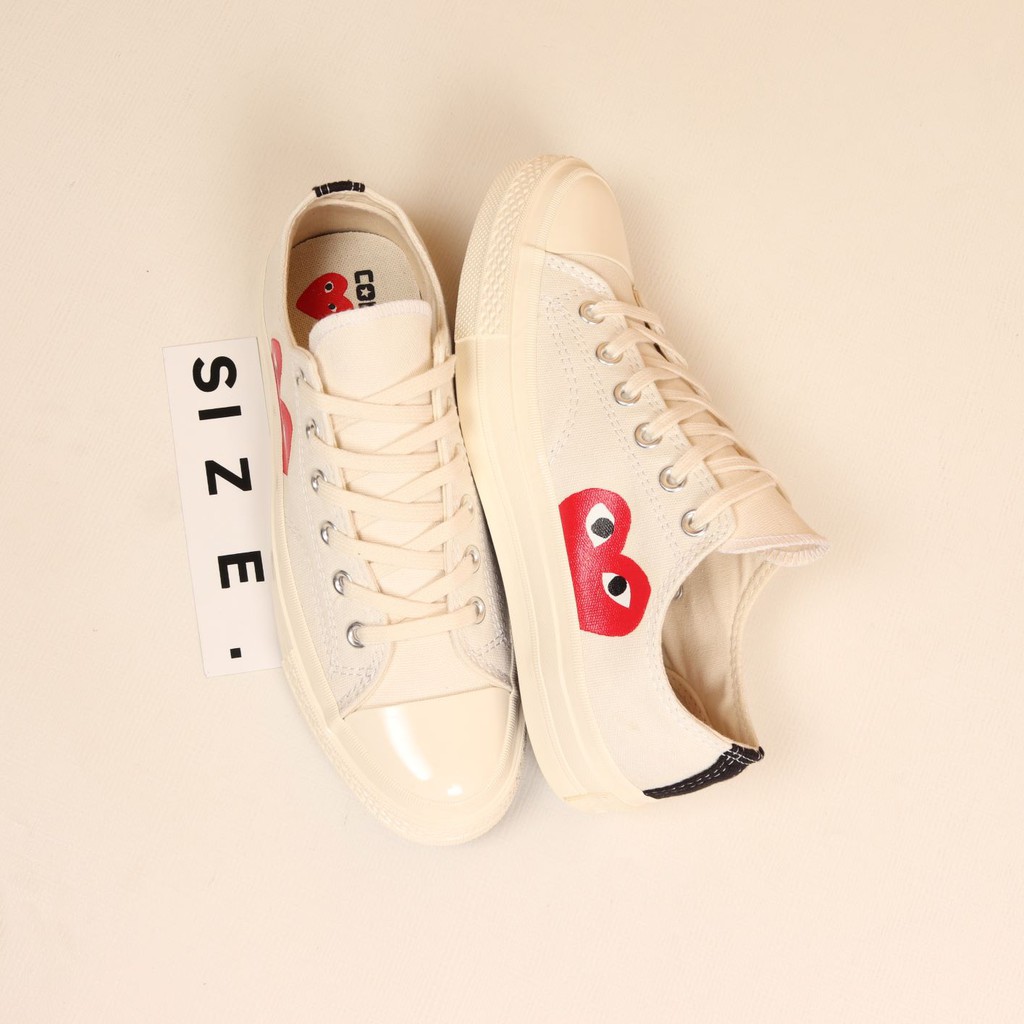 Converse x Comme Des Garcons PLAY All Star Chuck ‘70 OX Whita