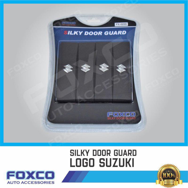 Foxco Silky Doorguard mobil logo Suzuki isi 4pcs