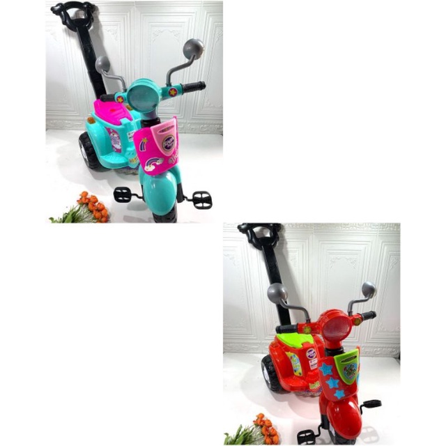KHUSUS GRAB Sepeda roda tiga anak shp toys scooter Dino dan unicorn