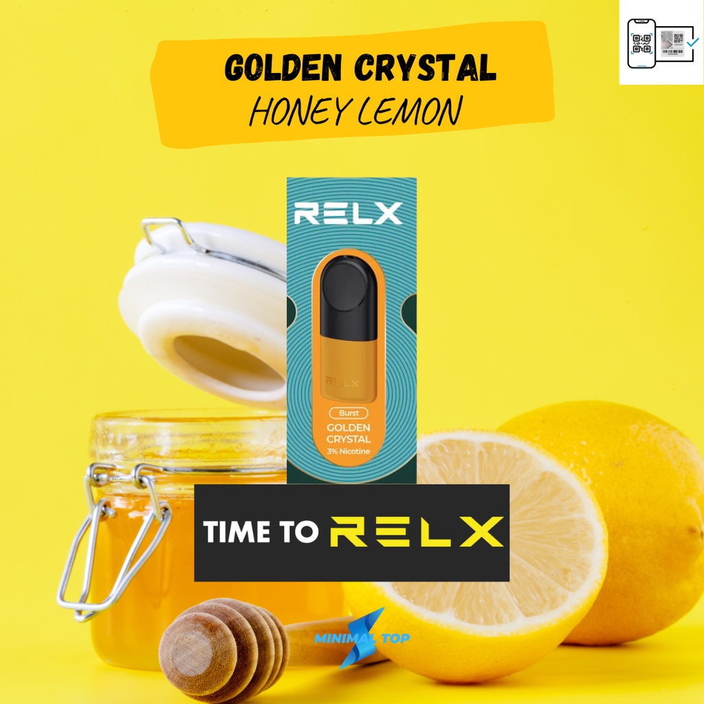 Relx Infinity Essential Pod - Golden Crystal / Honey Lemon Original