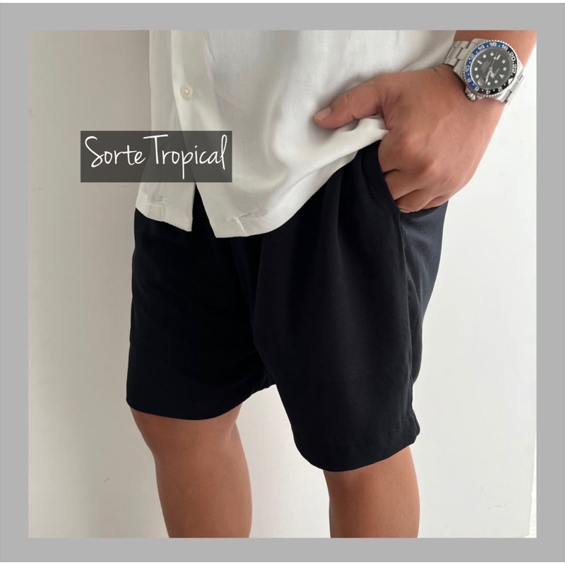 Celana Pendek santai / Celana pantai / Relax pants Black