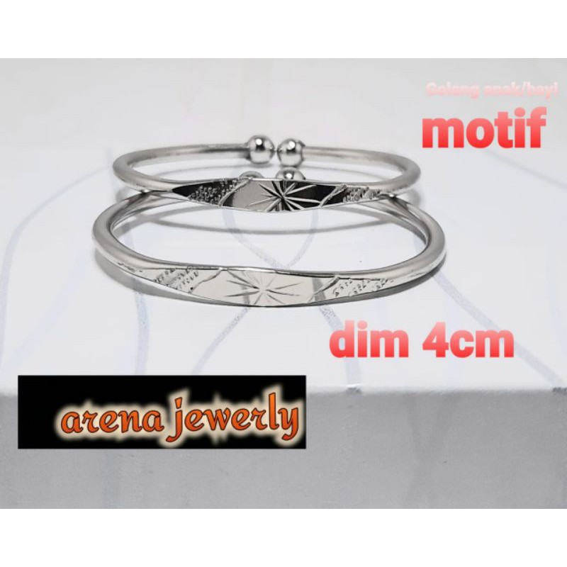Gelang Kop Motif Bayi Gelang Stanlis Bayi Gelang Bayi Anti Karat Gelang Bayi