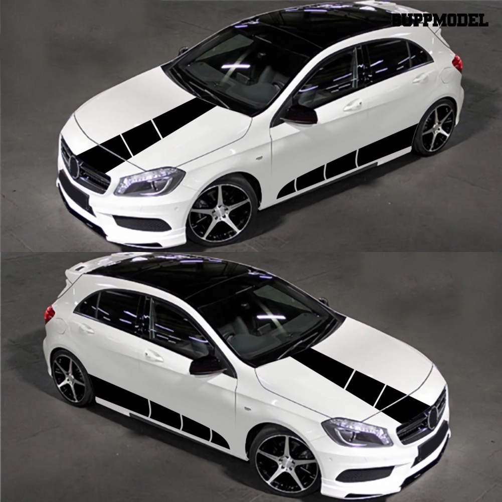 3pcs / Set D-1057 Stiker Strip Dekorasi Eksterior Mesin Mobil