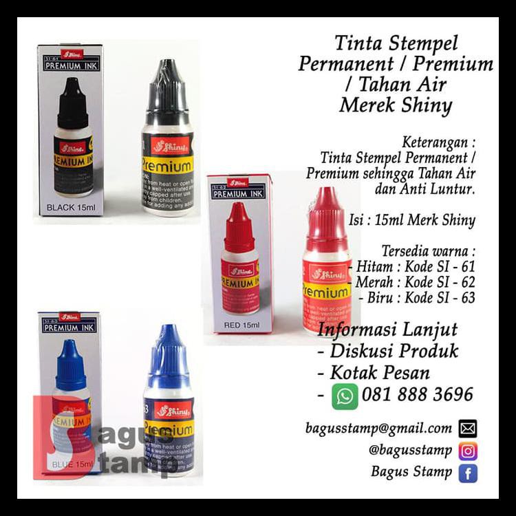 

Diskon Tinta Stempel Permanent / Premium / Tahan Air Shiny Terbaru