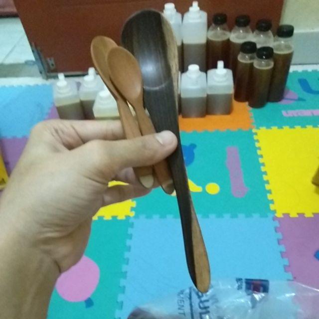  Sendok  kayu  sonokeling panjang  16 cm Shopee Indonesia