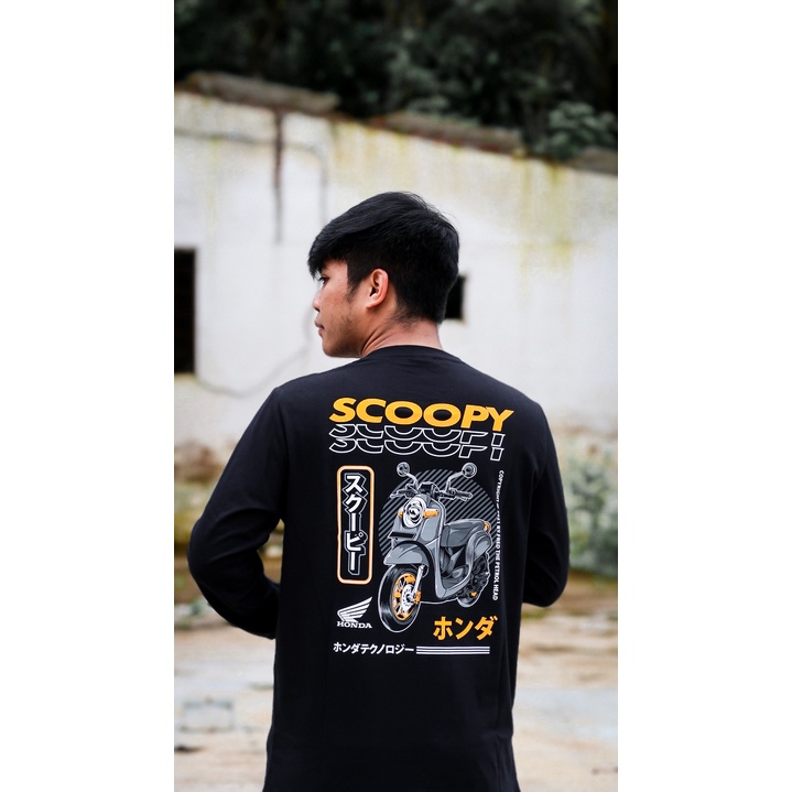 Kaos Honda Scoopy Original FTPH Long Sleve
