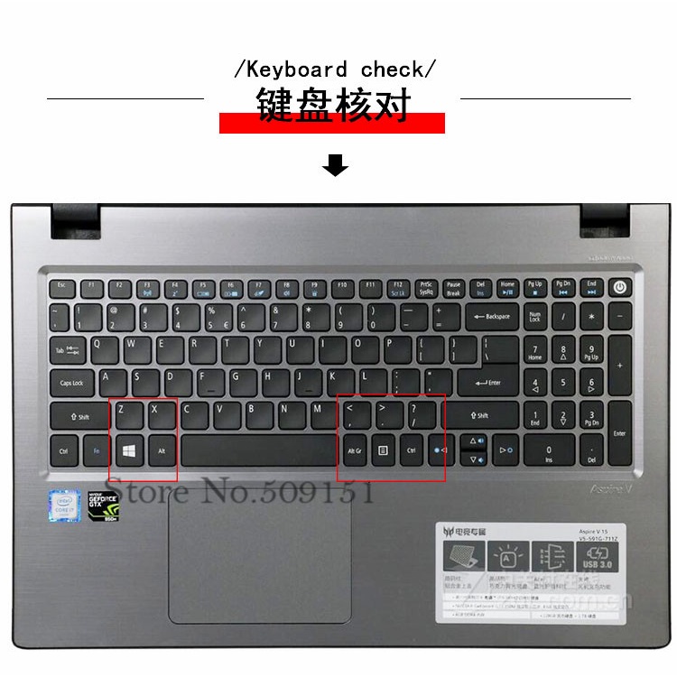 15.6 Cover Pelindung keyboard Laptop Acer Aspire 7 A717 A715-72G A715-71G A715 71G 72G A315-21 / 517 / A51-71G A53 / A51G