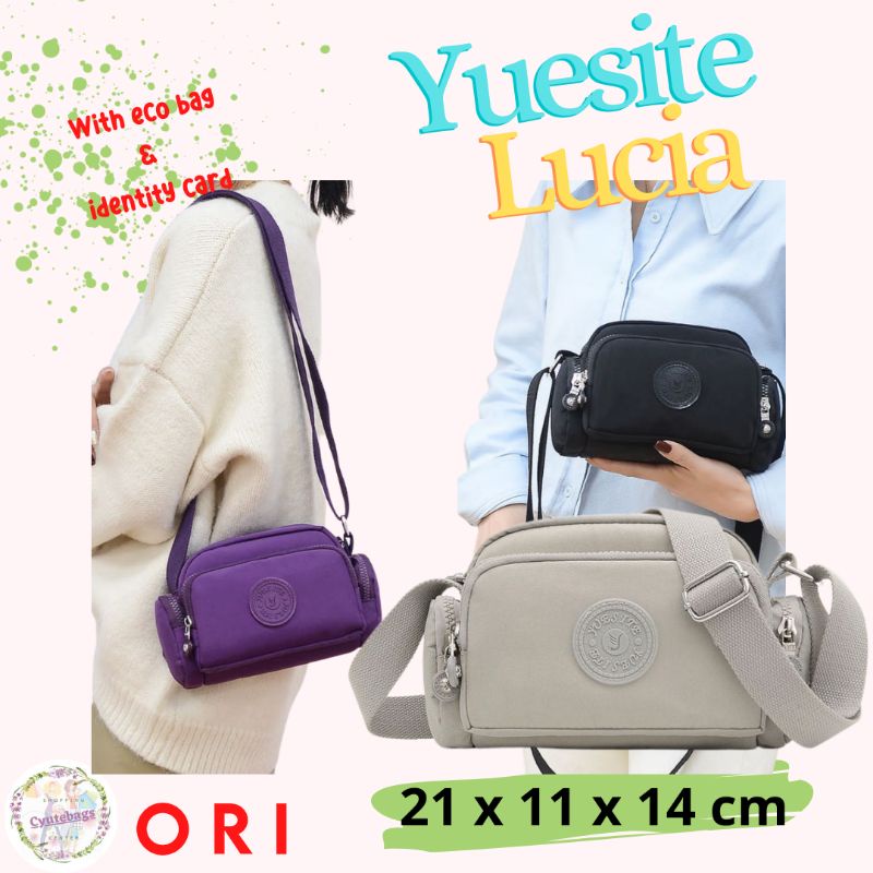 TAS SELEMPANG YUESITE LUCIA FASHION IMPORT ORIGINAL SLINGBAG