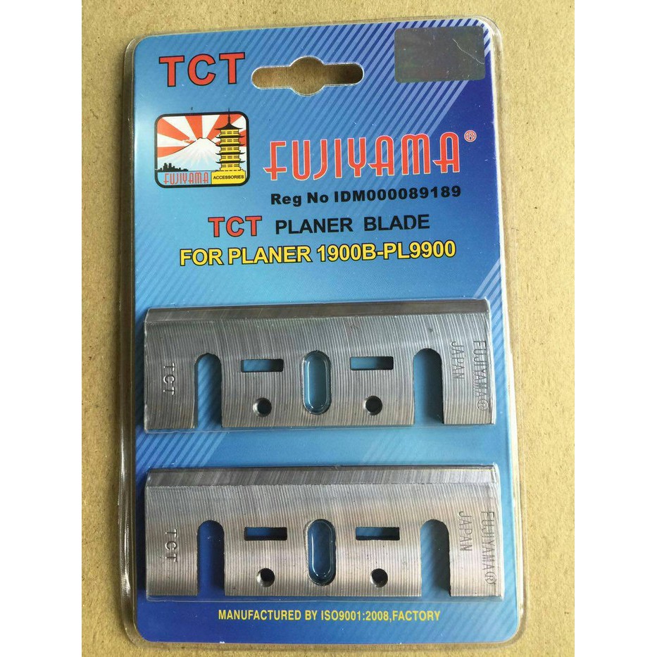 Planer Blade TCT FUJIYAMA Original Planner Planer Blade 82 mm SET Baja Besi Mata Pisau Mesin Serut Ketam Sugu Pasah