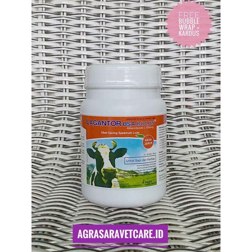 LAGANTOR BSA BOLUS ISI 40 BOLUS - AMPUH SEPERTI ALBENOL 2500 BOLUS