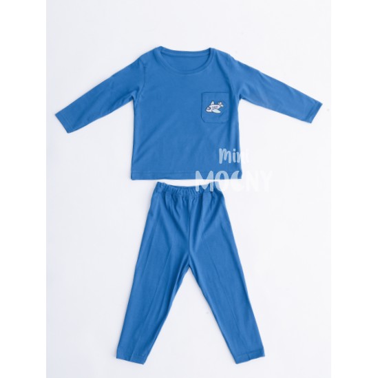 Mini Moony The Blue Aeroplane Pajamas