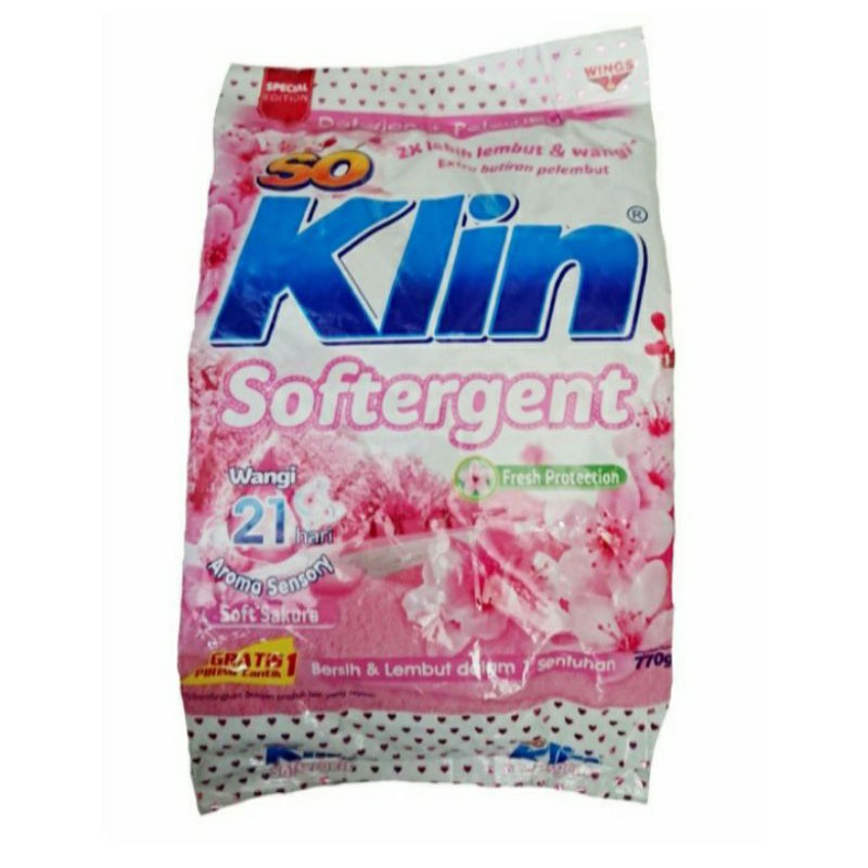 soklin softergent soft sakura 770g