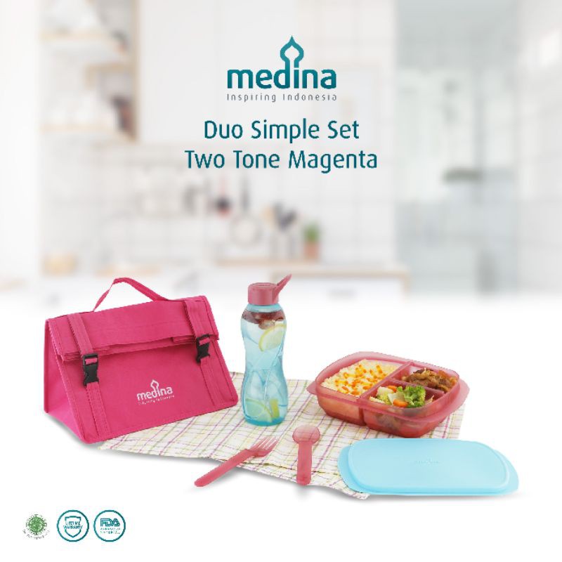 

Dus Dusan Duo Simple Set Two Tone Magenta