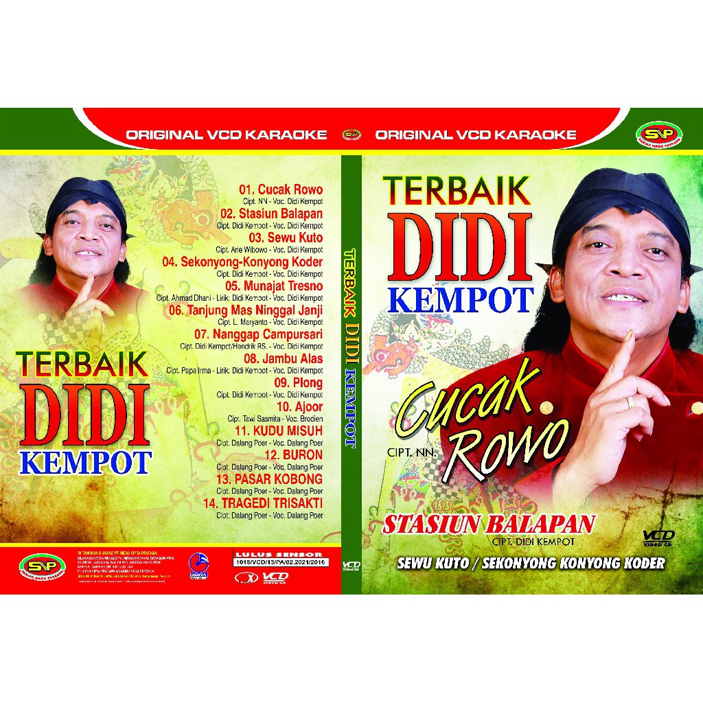 Vcd Original Pop Kenangan  - Terbaik Didi Kempot