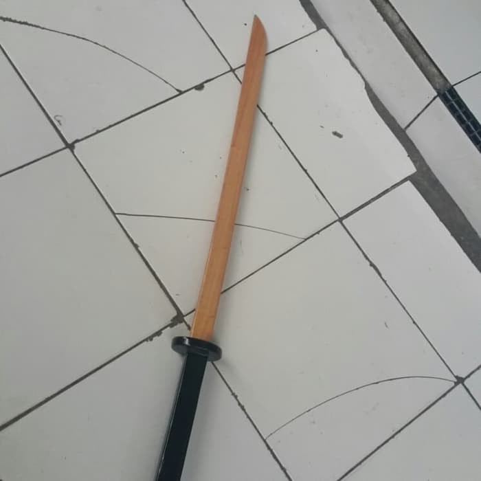 mainan pedang kayu jati ( katana samurai latihan wooden sword )