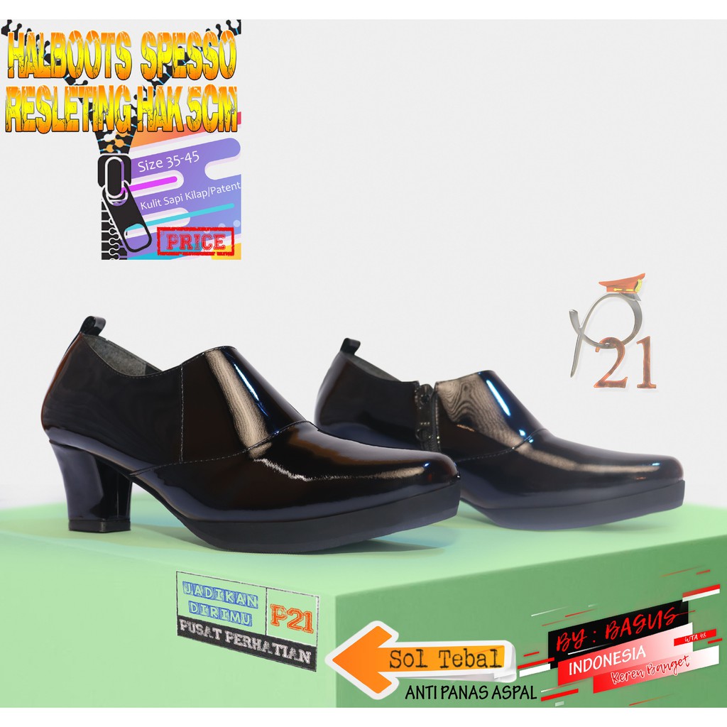 P21 - HALFBOOTS RETSLETING SPESSO - SEPATU WANITA