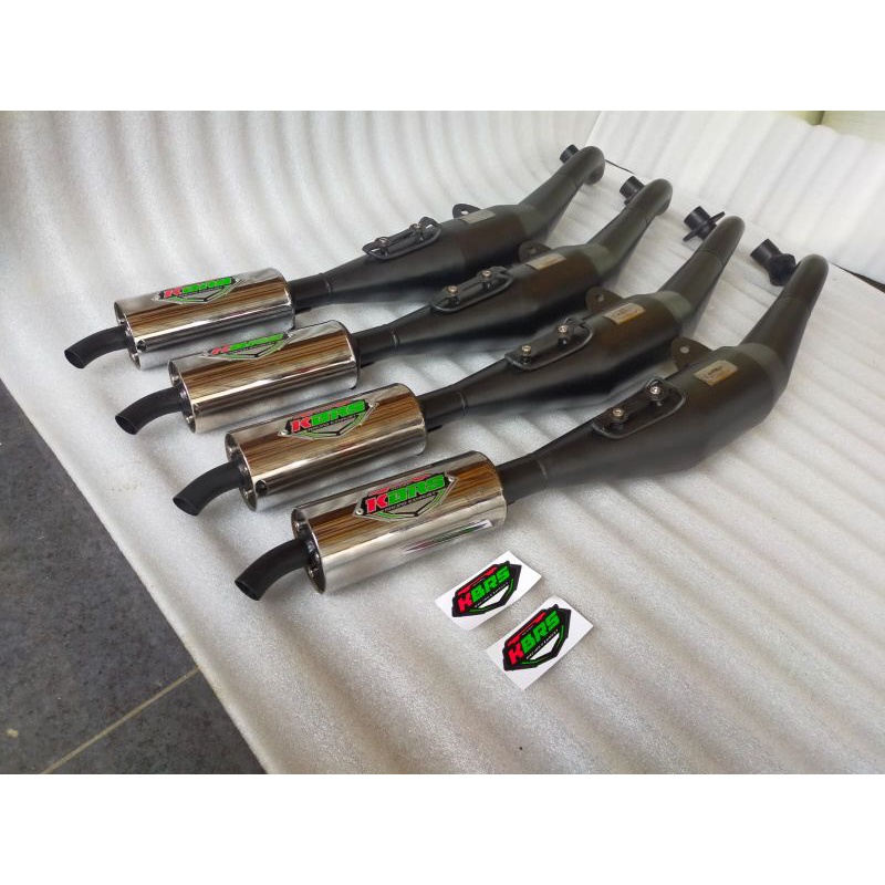 Knalpot standar racing Fizr Fiz r F1zr perut hitam Tameng model ahm by KBRS RACING EXHAUST