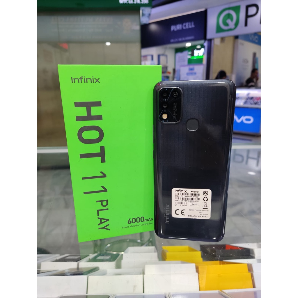 Infinix Hot 11 Play Ram 4GB Rom 64GB (SECOND)
