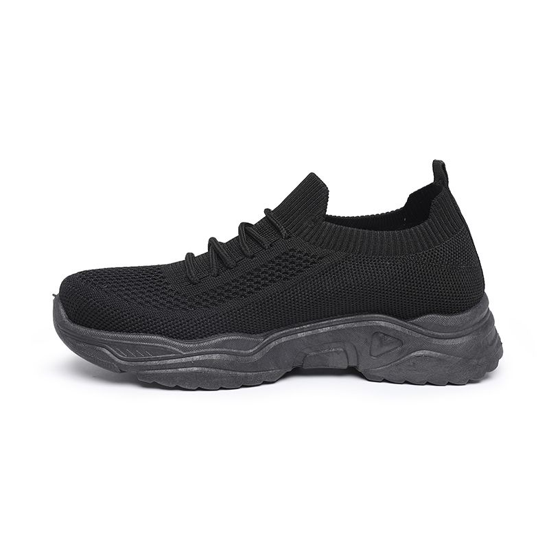 [GROSIR][COD] SEVEN_DAY SEPATU RAJUT WANITA SLIP ON OLAHRAGA TANPA TALI SPORT SHOES FZ-F26 HITAM