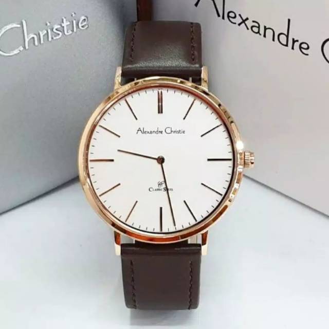 ALEXANDRE CHRISTIE PRIA AC 8625 MH ORIGINAL ( BROWN ROSEGOLD WHITE )