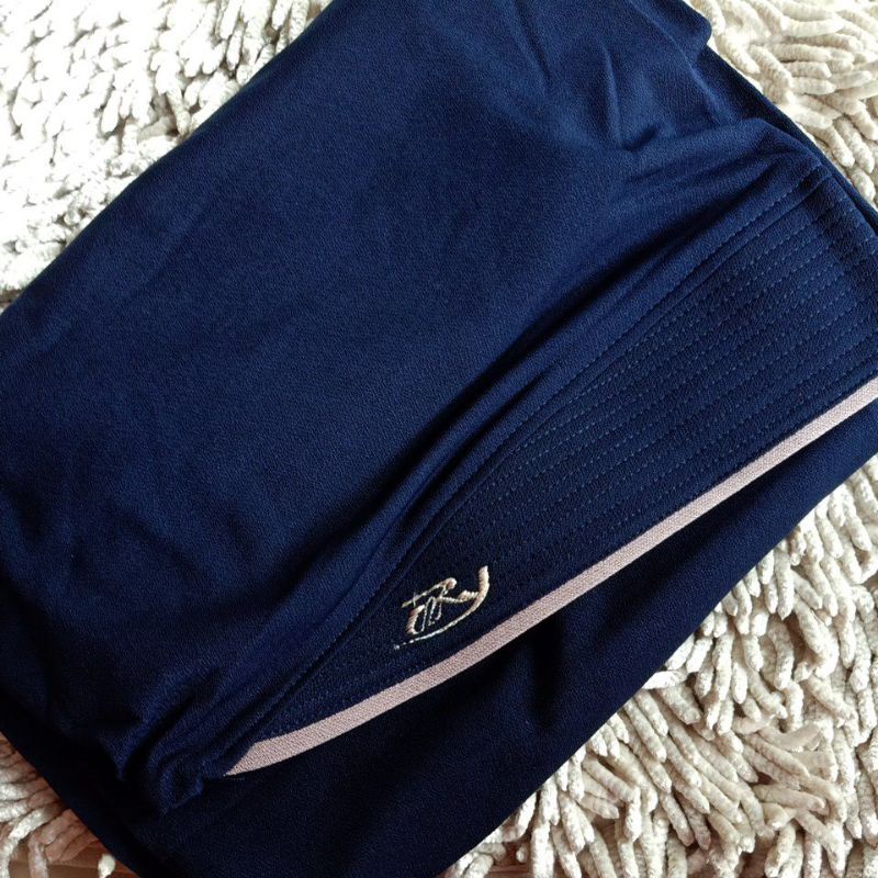 063 SYAR'I LIST ORI AREY HIJAB | JILBAB INSTAN KERUDUNG ORIGINAL-navy