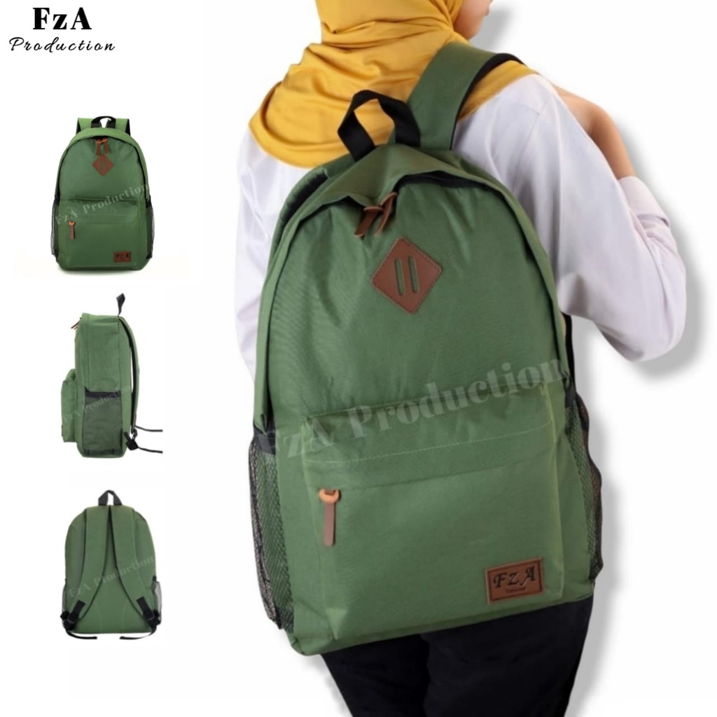 Tas Ransel Punggung Distro Casual Pria Wanita BackPack / Tas Ransel Laptop Original - FzA BUY 1 GET 2