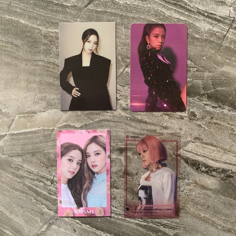 最高品質の BLACKPINK JISOO ROSÉ kiss me photocard K-POP/アジア