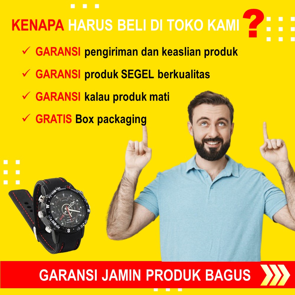 KAMERA PENGINTAI MINI TANPA KABEL CAMERA CCTV MINI KECIL JAM TANGAN KAMERA TERSEMBUNYI TANPA WIFI SPYCAM SPY CAM IP HIDDEN CAMERA PENGINTIP MATA MATA JS153