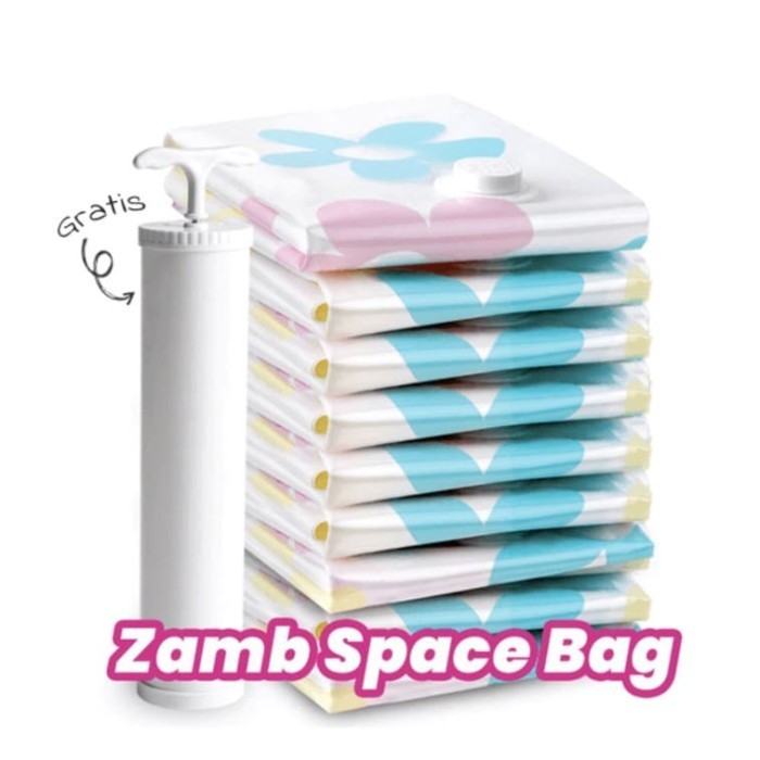 SMART SPACE BAG / ZAMB SPACE ISI 10 PCS VACUUM BAG FREE POMPA