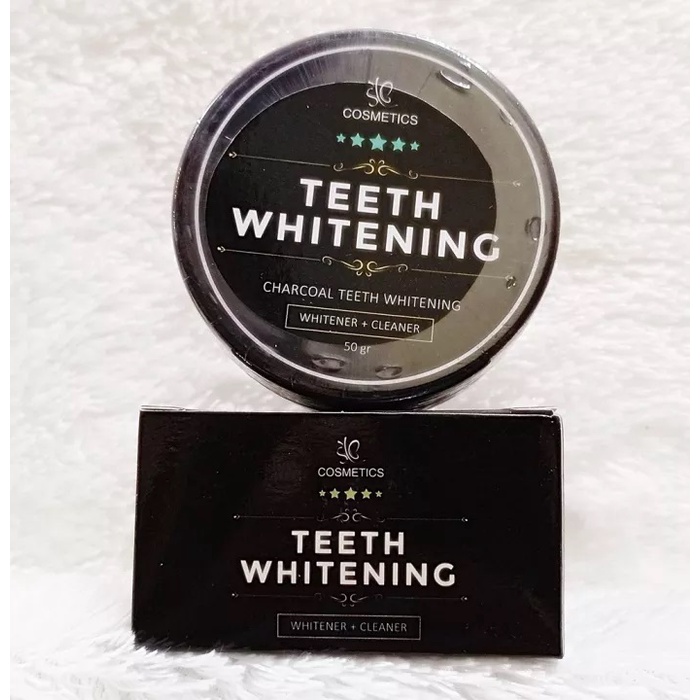 SYB Cosmetics Whitening Teeth Charcoal 50gr - Pemutih Gigi Alami Charcoal - Whitening Teeth SYB BPOM