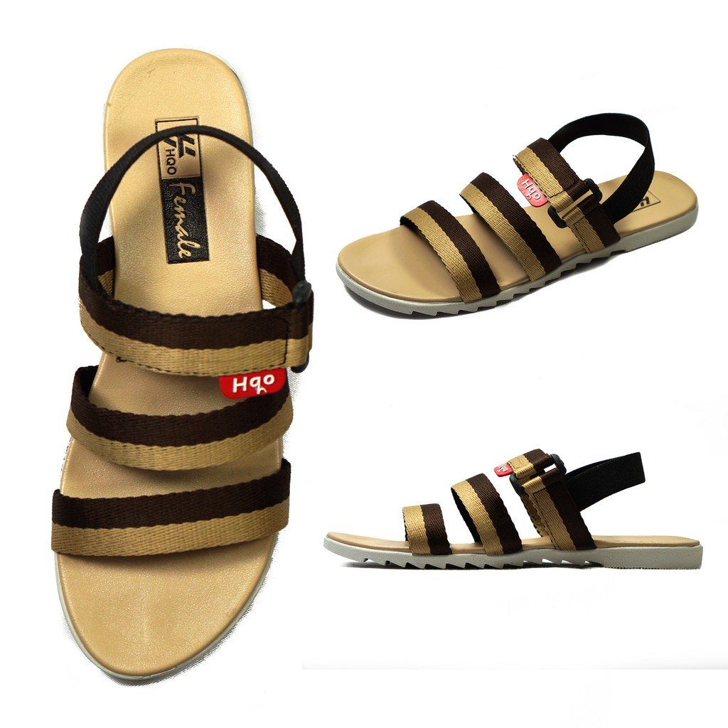 HQo Sandal Selop Wanita Terbaru Murah Ada Pita Lucu Bahan Lembut Kualitas Premium / CHAVA02